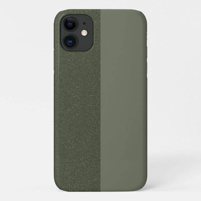 Split-Tone Moss Green iPhone 11 Case – Customize (Back)
