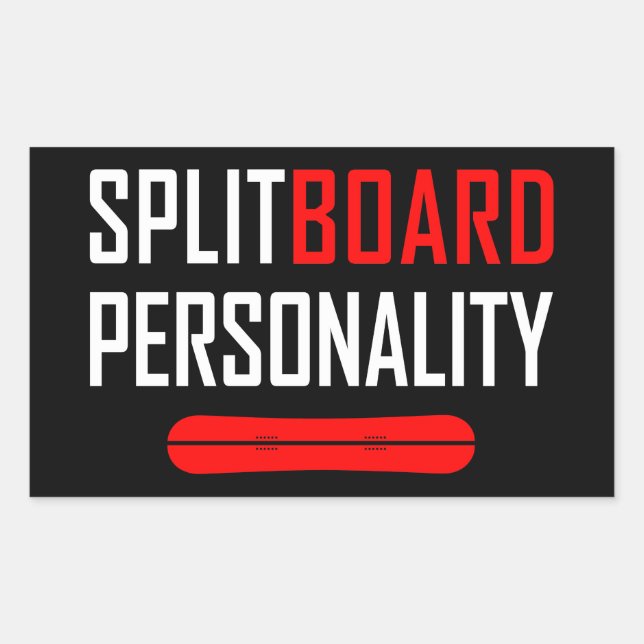 Splitboard Personality Sticker (Front)