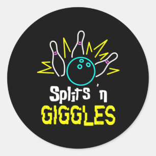 Splits n Giggles  Classic Round Sticker