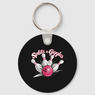 Splits N Giggles Funny Bowling Bowler Bowling Ball Keychain