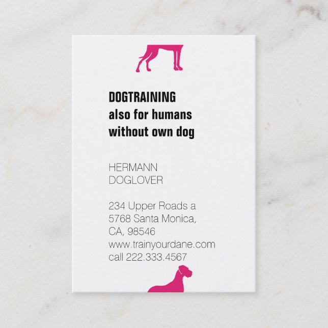 Splitted Great Danes Business Card (Front)
