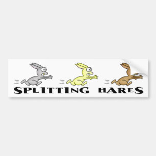 Splitting Hares Bumper Sticker