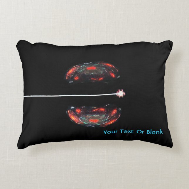 Splitting The Atom Accent Pillow (Front)
