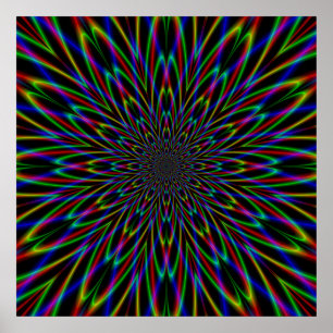 Splitting the Atom on Black Poster