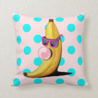 Splitz and Turquoise Dotz Throw Pillow