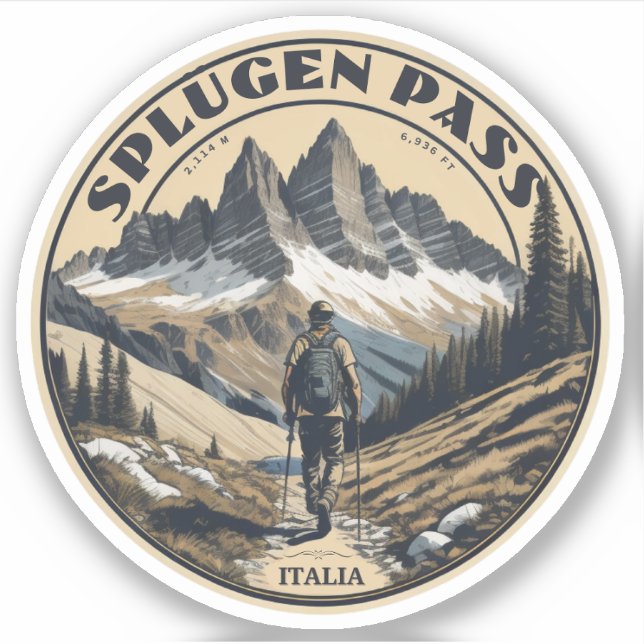 Splügen Pass Alpine mountain pass Lepontine Alps (Front)