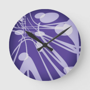 SPNP_8" Arrondi Acrylique Horloge murale