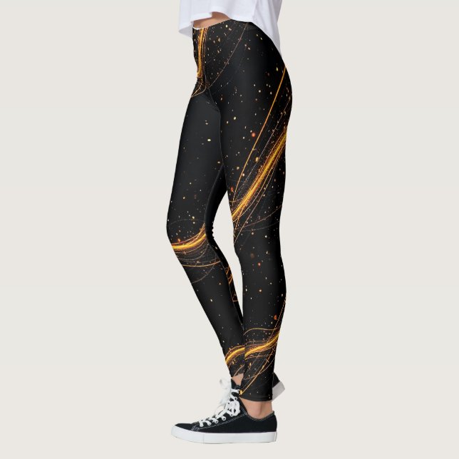 SPNP_Black stars Leggings (Left)