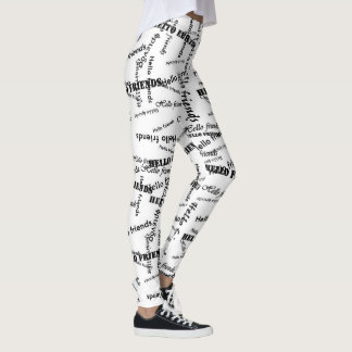 SPNP_ Text printed leggings