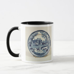 Spode blue and white plate, c.1815 mug