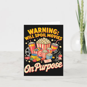Spoil movies film movie food night snack popcorn  card