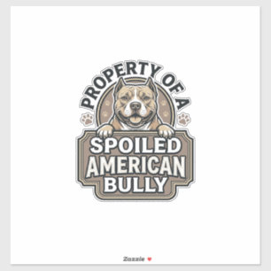 Spoiled American Bully Vintage Engraving Design_1