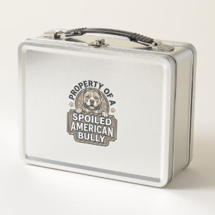 Spoiled American Bully Vintage Engraving Design_1 Metal Lunch Box