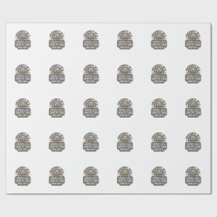 Spoiled American Bully Vintage Engraving Design_1 Wrapping Paper
