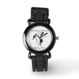Spoiled Great Dane Dog Pet Humour Quote Watch