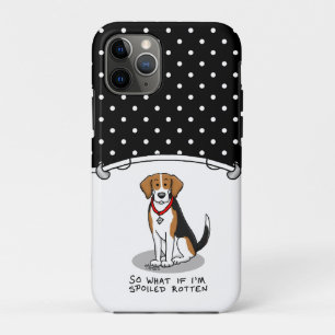 Spoiled Rotten Beagle (tri colour 3) Dog Funny iPhone 11 Pro Case