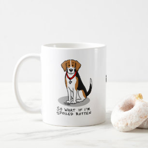 Spoiled Rotten Beagle (tri colour 3) Dog Funny Coffee Mug