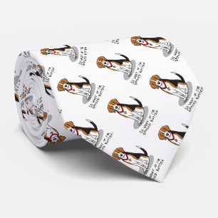 Spoiled Rotten Beagle (tri colour 3) Dog Funny Tie