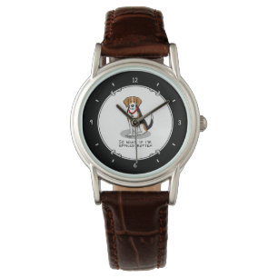 Spoiled Rotten Beagle (tri colour 3) Dog Funny Watch