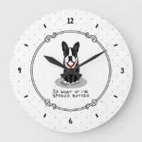 Spoiled Rotten Boston Terrier (black) Cute dog