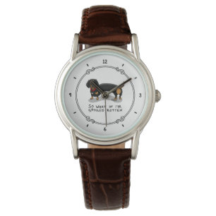 Spoiled Rotten Dachshund (S black & tan) Cute dog Watch