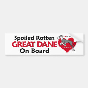 Spoiled Rotten Mantle Dane UC Bumper Sticker