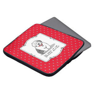 Spoiled Rotten Old English Sheepdog (Grey 1) Funny Laptop Sleeve