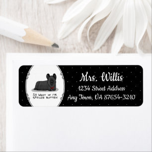 Spoiled Rotten Skye Terrier Dog (black) Cute Funny
