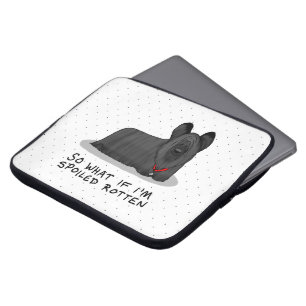 Spoiled Rotten Skye Terrier Dog (black) Cute Funny Laptop Sleeve