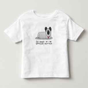 Spoiled Rotten Skye Terrier Dog (silver) Cute Fun Toddler T-shirt