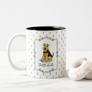 Spoiled Rotten Welsh Terrier Dog - Cute Two-Tone Coffee Mug