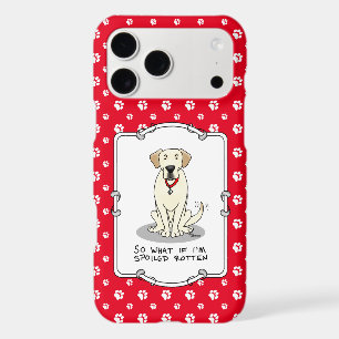 Spoiled Rotten Yellow Lab Labrador Retriever Funny