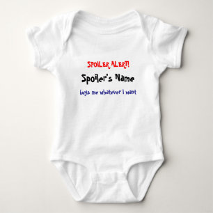 Spoiler Alert for you to personalize Baby Bodysuit