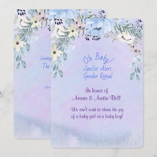 Spoiler Alert Gender Reveal Party Invitation
