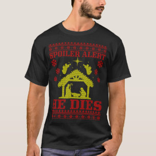 Spoiler-alert He Christmas Ugly Sweater Nativity