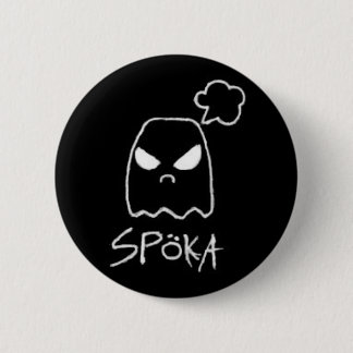 Spöka Black 2 Inch Round Button