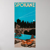 Spokane Advertising Poster #1Spokane, WA