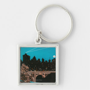 Spokane Advertising Poster #1Spokane, WA Keychain