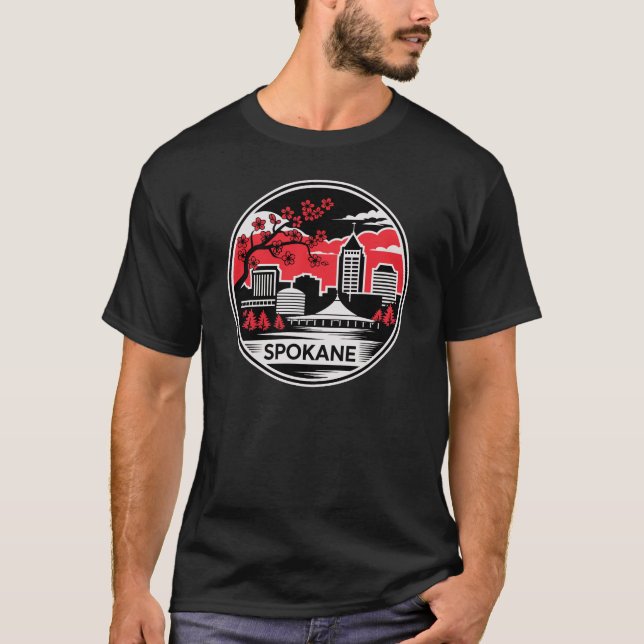 Spokane City Washington USA T-Shirt (Front)