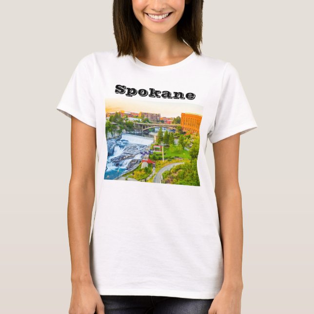 Spokane Falls Washington T-Shirt (Front)