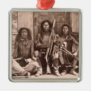 Spokane Indians, 1861 (b/w photo) Metal Ornament