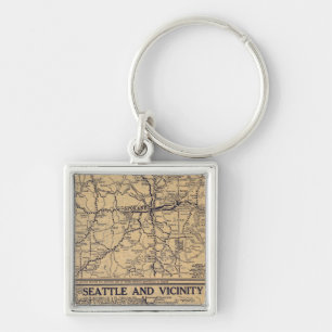 Spokane, Seattle Keychain