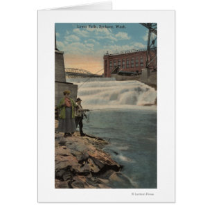 Spokane, WA - pêche de couples des automnes