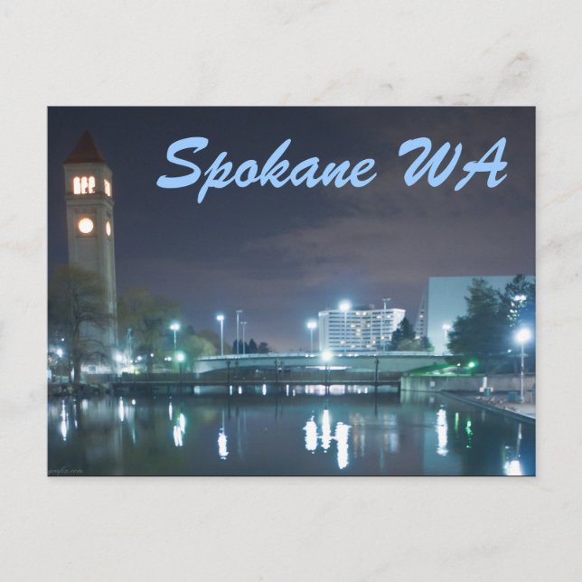 SPOKANE WA POSTCARD (Front)