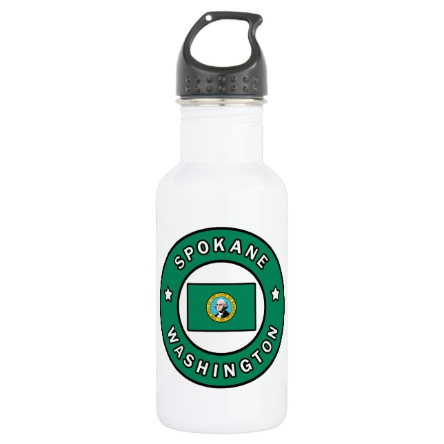 Spokane Washington 532 Ml Water Bottle (Front)