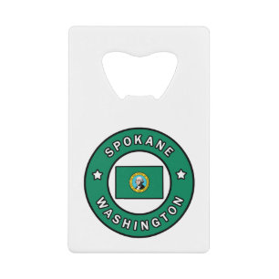 Spokane Washington Credit Card Bottle Opener