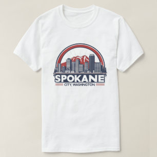Spokane Washington DC Skyline T-Shirt