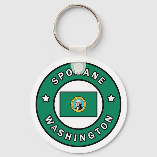 Spokane Washington Keychain (Front)