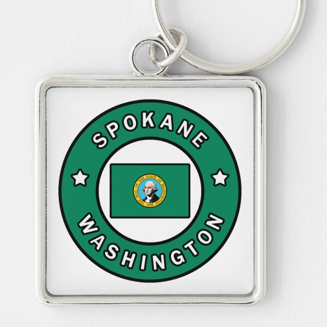 Spokane Washington Keychain (Front)