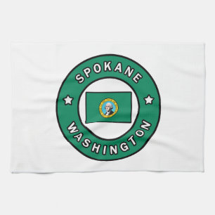 Spokane Washington Kitchen Towel